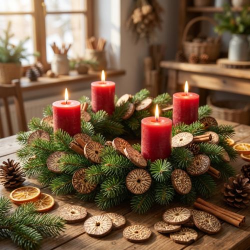 Rodajas de madera, frutas de árbol decorativas, naturales, DIY, FSC, 1-3,5 cm, 300 g | Floristik24.es