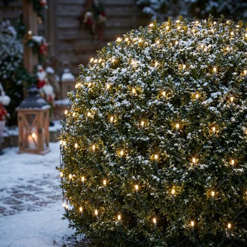 Malla de luz LED 384, blanco cálido, 3 m x 3 m, para uso exterior. | Floristik24.es