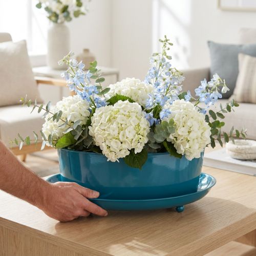 Cuenco de mesa de metal, decoración elegante y funcional para espacios de estar, 28cm | Floristik24.es