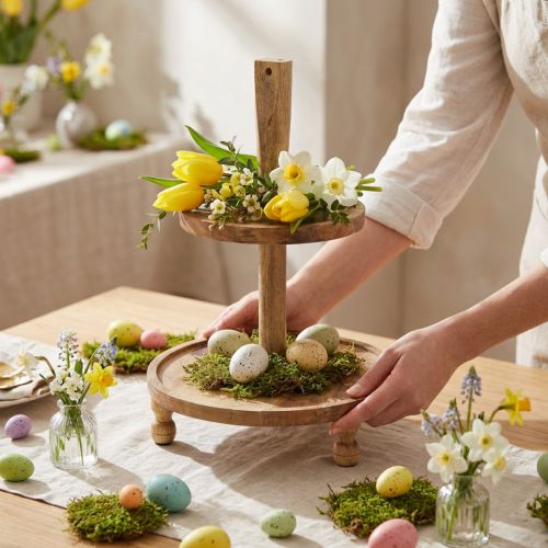 Soporte para tartas de madera