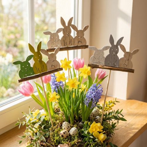 Conector decorativo conejo H37cm 8pcs | Floristik24.es
