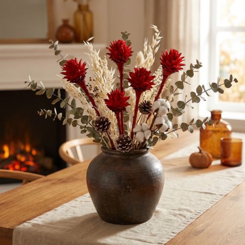 Plumosum 1 Rojo 25uds | Floristik24.es
