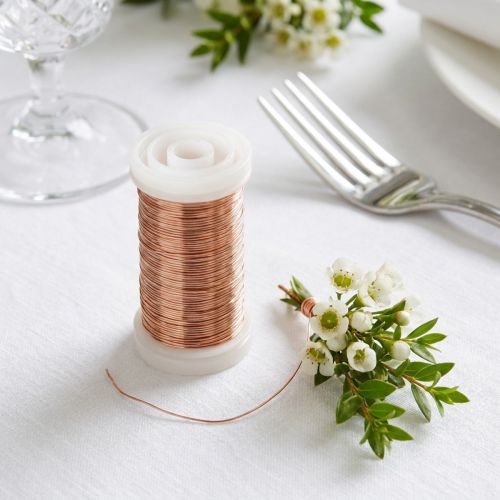 Artículo Alambre de mirto de cobre de 0,30 mm y 100 g para manualidades y floristería.