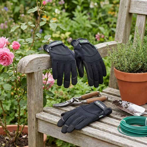 Guantes Kixx Lycra Sintético Talla 10 Negro | Floristik24.es
