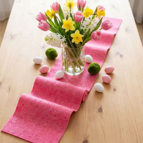 Cinta de fieltro rosa 15cm 5m | Floristik24.es