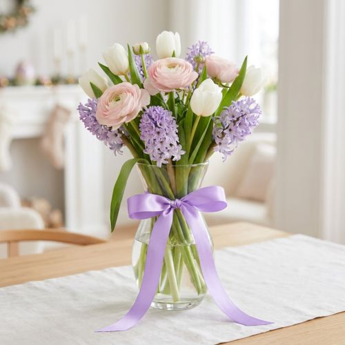 Cinta de regalo y decoración 25mm x 50m lila | Floristik24.es