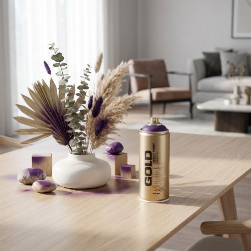 Artículo Pintura en aerosol Montana Gold color púrpura, 400 ml
