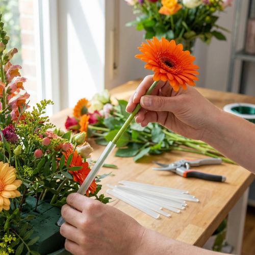 Secciones de tubo de gerbera de 19 mm, 1000 piezas | Floristik24.es