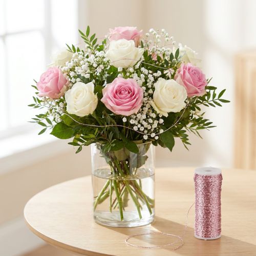 Alambre efecto caldo, rosa, Ø0,30 mm, 100 g/140 m - alambre para manualidades, alambre creativo, alambre de cobre para decoración | Floristik24.es