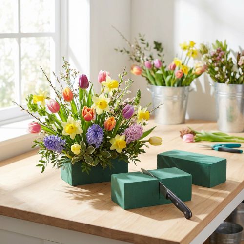 Ladrillos de espuma floral húmedos para arreglos florales 20 piezas II Elección. | Floristik24.es