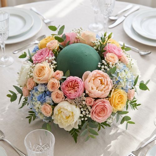 Pelota de Espuma Floral Pelota de Espuma Floral Verde Ø20cm | Floristik24.es