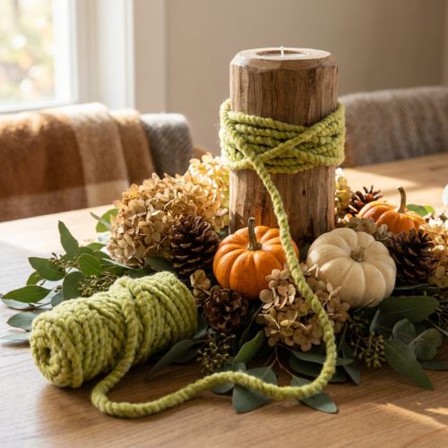 Cordón de fieltro Mirabell esponjoso, lana, verde, cinta decorativa de 25 m para floristería, decoración, manualidades, bricolaje | Floristik24.es
