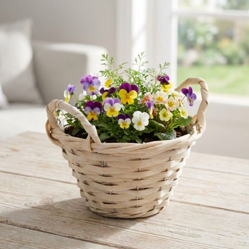 Cesta decorativa para patatas fritas con asas para ideas de diseño versátiles | Floristik24.es