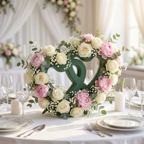Espuma húmeda floral dúo corazón 37cm con ventosa 2 piezas | Floristik24.es