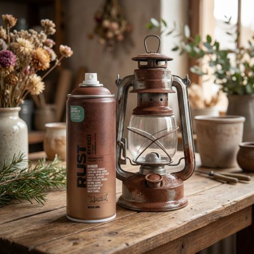 Rust Spray Efecto Spray Rust Spray Interior y Exterior Marrón 400ml | Floristik24.es