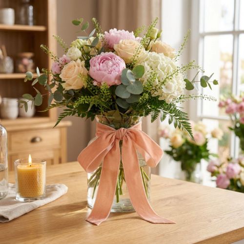 Cinta de terciopelo cinta salmón cinta decorativa 25mm 7m | Floristik24.es
