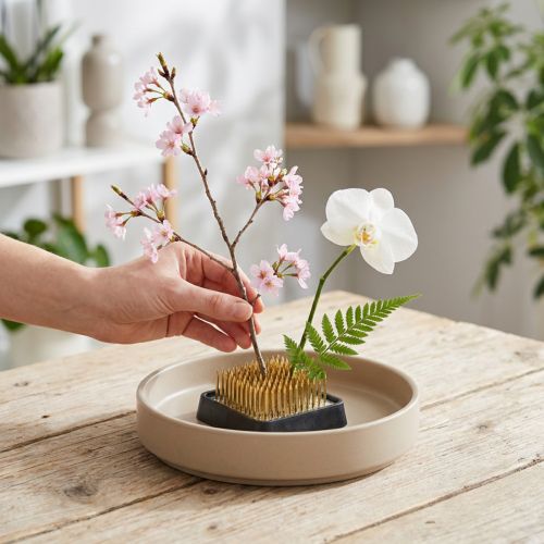 Erizo enchufable Kenzan erizo flor cuadrado latón 40×40mm | Floristik24.es