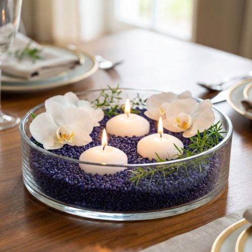 Gránulos decorativos piedras decorativas violetas 2mm - 3mm 2kg | Floristik24.es