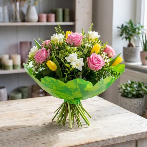 Puños Rondella Ø38cm Verde 50p | Floristik24.es
