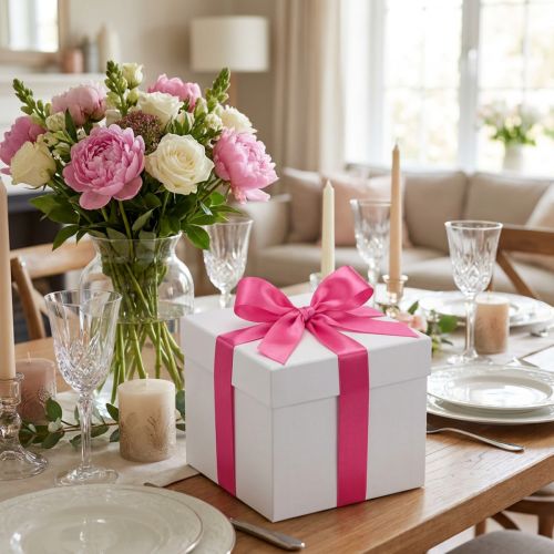 Cinta de regalo y decoración 40mm x 50m rosa | Floristik24.es