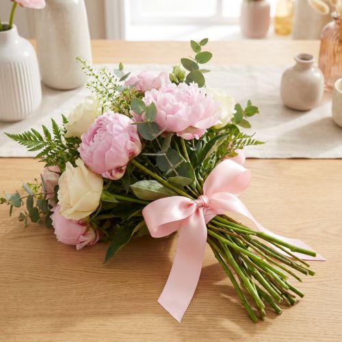 Cinta decorativa para regalo, cinta rosa con orillo, 25 mm, 3 m, 10 unidades | Floristik24.es
