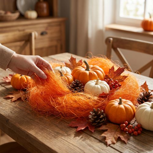 Sisal Naranja 300g | Floristik24.es