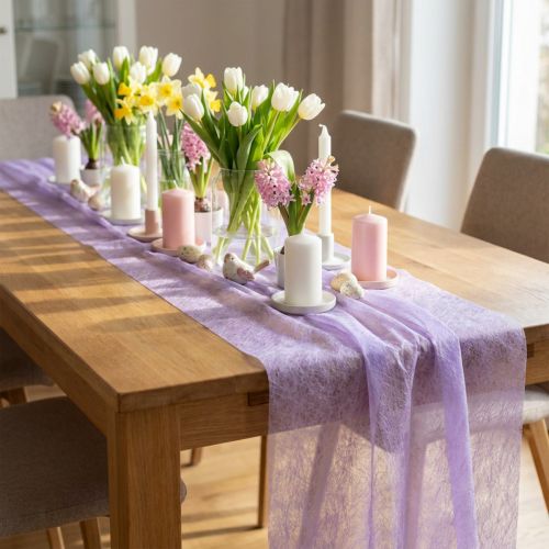 Vellón decorativo violeta claro 23cm 25m | Floristik24.es