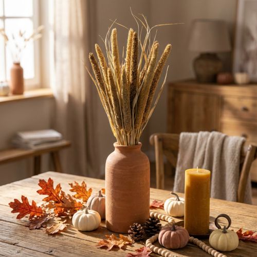 Floristería seca Grano Manojo de mazorcas de mijo secas 45cm | Floristik24.es