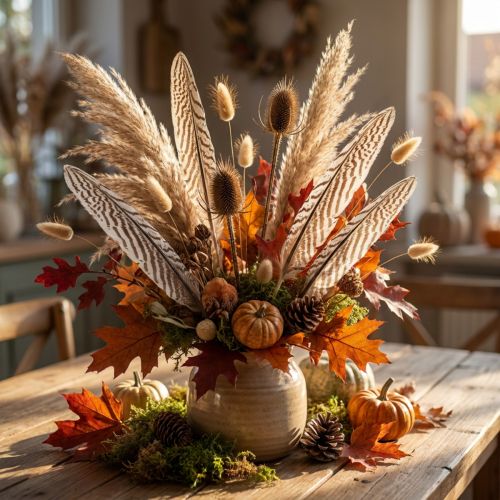 Plumas de faisán para manualidades marrón beige natural 20cm 20uds | Floristik24.es