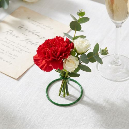 Anillos de clavel 19mm 1kg Pintado de verde | Floristik24.es