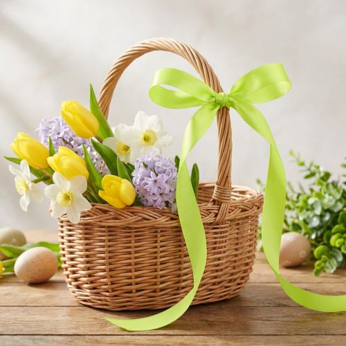 Cinta decorativa para regalo color verde lima 15 mm 50 m | Floristik24.es