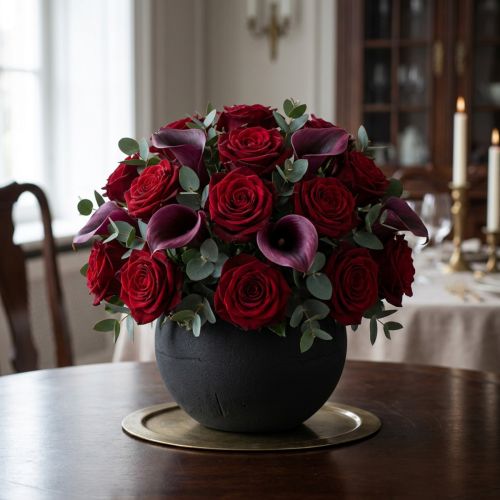 Artículo Bola de espuma floral material enchufable negro Ø20cm