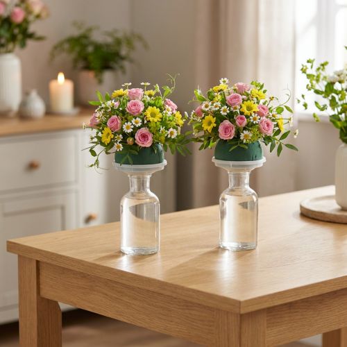 Oasis Ecobase decoración de urna floral espuma floristería conmemorativa Ø6,5cm 6 piezas | Floristik24.es