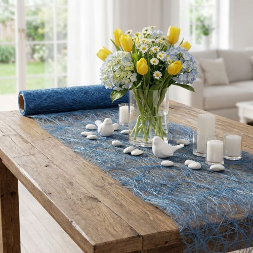 Artículo Camino de mesa Deco polar Sizoweb azul 30cm 5m