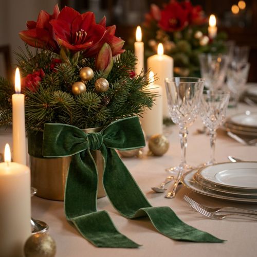 Cinta de terciopelo verde, cinta decorativa, cinta de regalo de terciopelo, 20 mm, 10 m | Floristik24.es