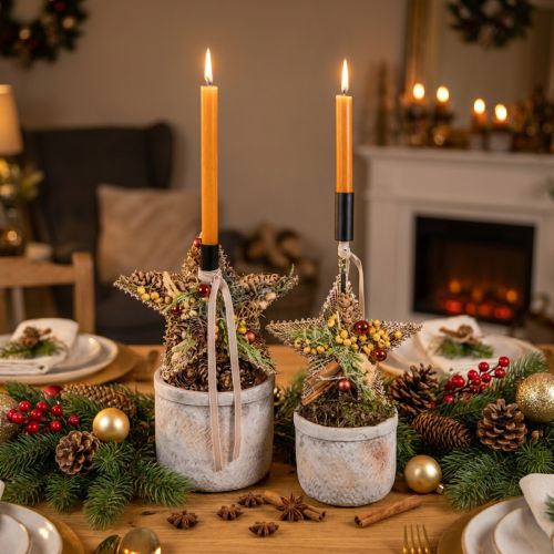 Adornos para árbol de Navidad, decoración de Adviento, colgante de estrella dorado W15cm 8 piezas | Floristik24.es