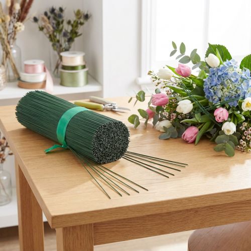 Cable enchufable pintado de verde 0,9/400 mm 2,5 kg | Floristik24.es