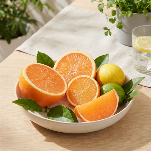 Naranjas decorativas, trozos de fruta artificial de 5-7 cm, decoración de verano de tacto real | Floristik24.es