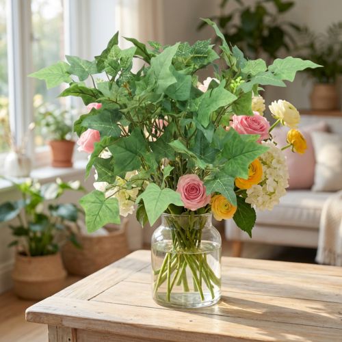 Ramo de accesorios artificiales de hiedra vinculante planta artificial verde H50cm | Floristik24.es
