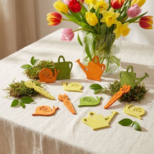 Decoración dispersa de madera con motivos coloridos 4-6cm 72 piezas | Floristik24.es
