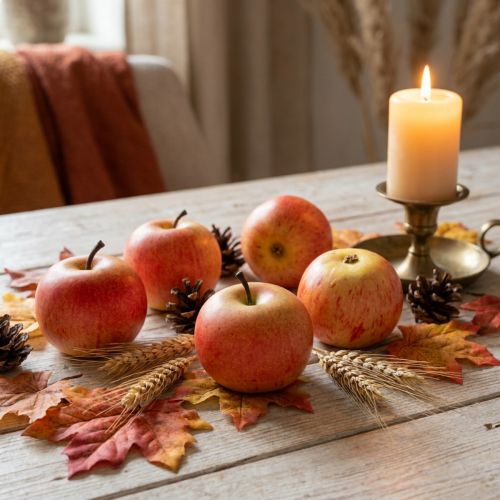 Artículo Manzanas decorativas Cox de 6 cm, 6 unidades