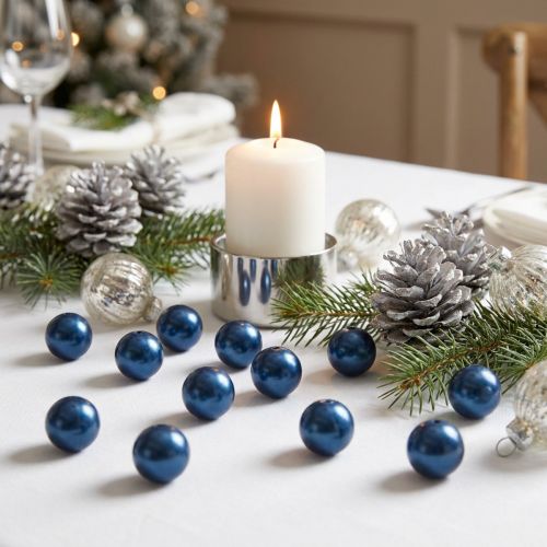 Cuentas decorativas Ø2cm azul 12 piezas | Floristik24.es