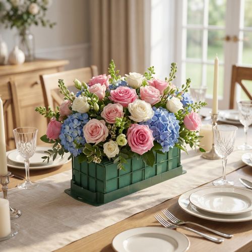 Artículo Decoración de mesa de ladrillo de espuma floral 29 cm x 12 cm x 8,5 cm 4 piezas