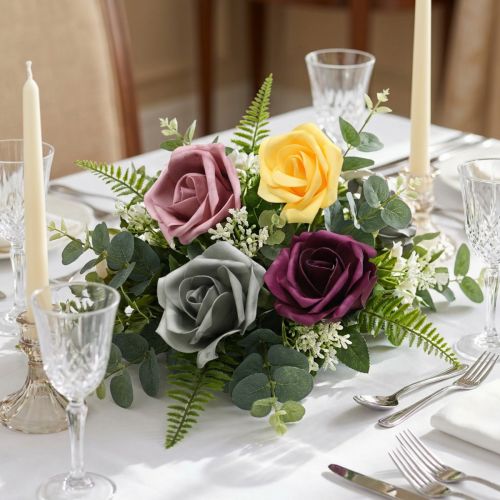Rosa de foam Ø15cm diferentes colores 4uds | Floristik24.es