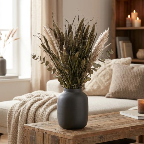 Flores Secas Setaria Antracita Cerda Natural Racimo De Mijo 100g | Floristik24.es