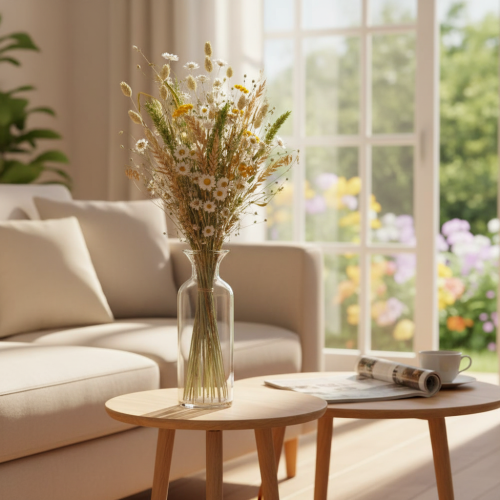 Artículo Ramo de flores secas, elegante ramo de flores secas para salón, 50 cm