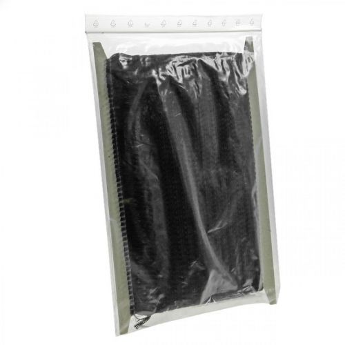 Artículo Cinta de flecos, ribete de cordoncillo, flecos leoneses Negro W4cm L25m