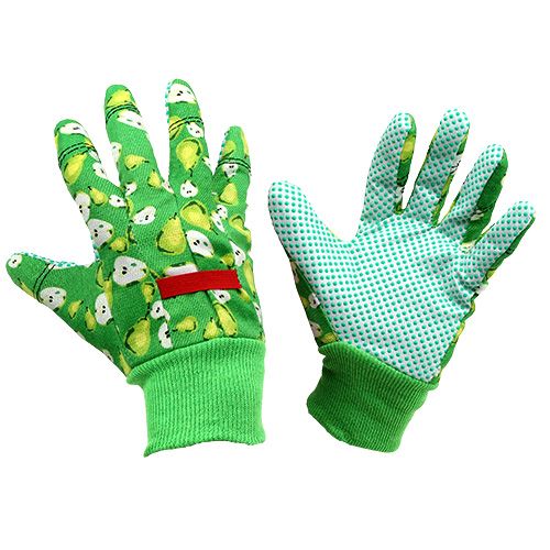 Floristik24 Guantes de mujer Kixx talla 8 verde con motivo