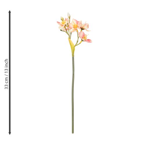Artículo Rama decorativa de flor de lirio peruano para arreglos atemporales, 33cm, 6 piezas