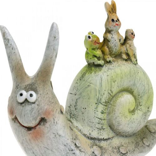 Floristik24 Caracol decorativo amistoso con compañeros, primavera, decoración de mesa, caracol doméstico 2 piezas